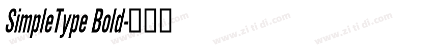 SimpleType Bold字体转换
